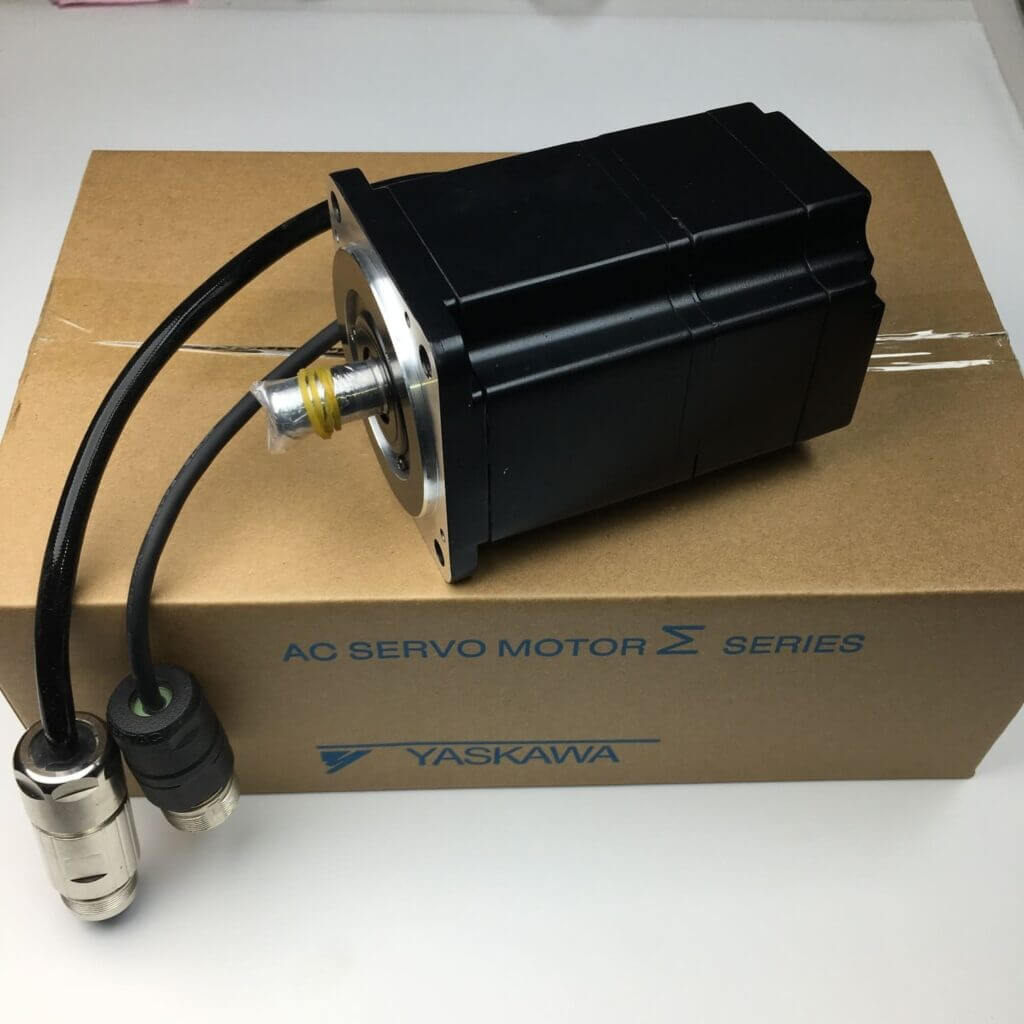 Yaskawa ac servo motor on the package